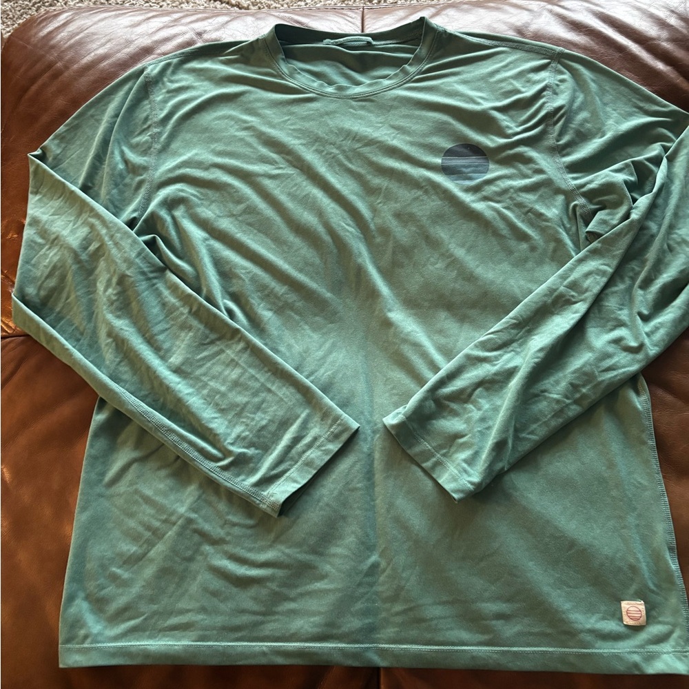 Marine Layer Sport Green Long Sleeve Tee
